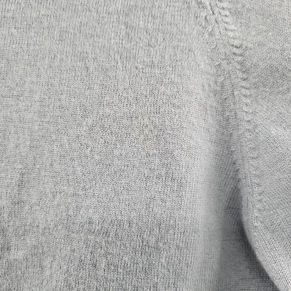 Banana Republic Blue Gray 100% Merino Wool Button Up Cardigan Sweater Women's M - Picture 4 of 7